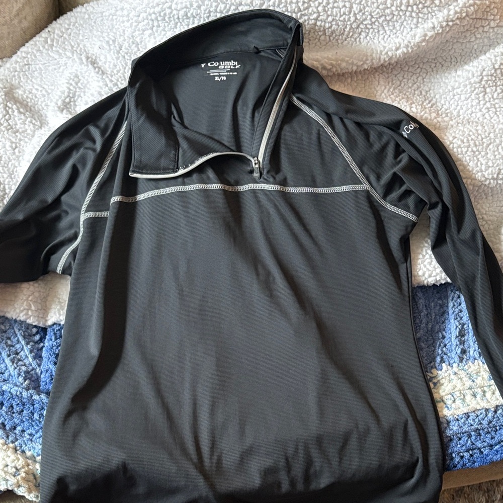 Columbia Charcoal Quarter-Zip Pullover